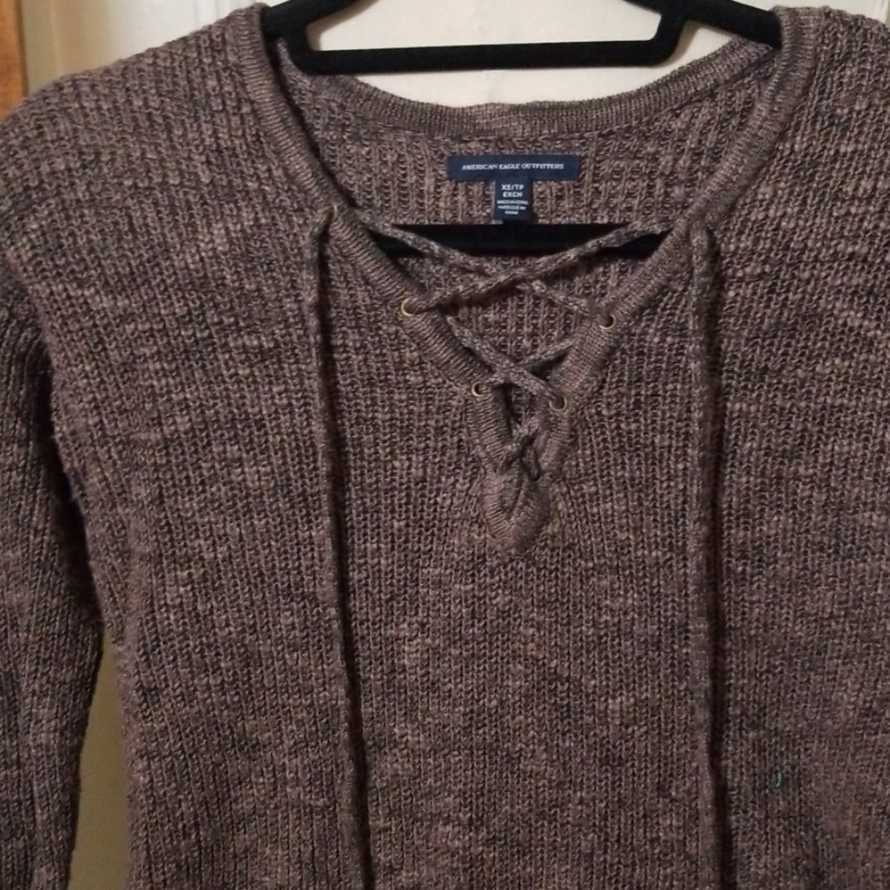 AMERICAN EAGLE OUTFITTERS brown sweater - Picture 2 of 6